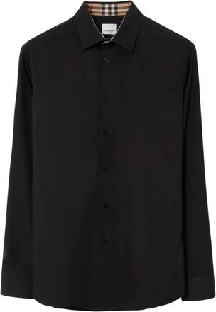 Burberry Checked Overshirt - male - Burberry - Casual Shirts - Black - L - Shirts