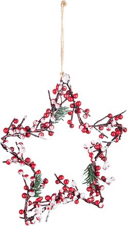 BIZZOTTO Weihnachts-Anh&auml;nger Berries Star &oslash; 23 cm