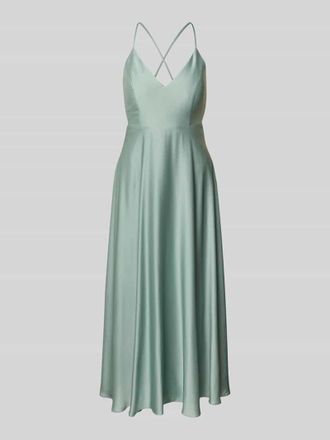 Jake*s Cocktailkleid mit V-Ausschnitt in Hellgruen, Gr&ouml;&szlig;e 44