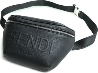 Fendi Pre-owned Belt Bags, male, Black, Size: ONE SIZE Pre-owned Leather fendi-bags