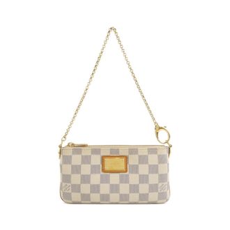 Louis Vuitton White Coated Canvas Pochette Pouch (Pre-Owned)