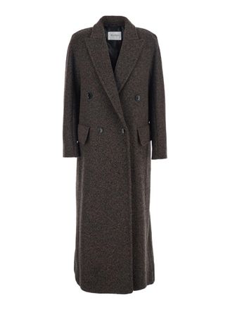 Max Mara Brown Notched Lapel Trench Coat