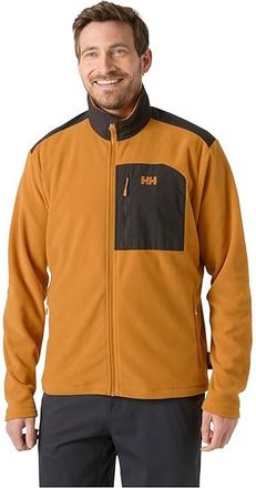 Helly Hansen Fleece Jacket Mens Sweater Mustard : 2XL, Polyamide/Polyester