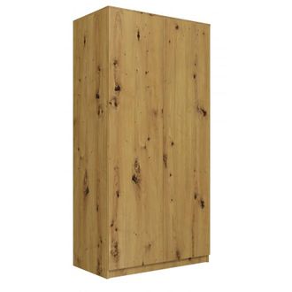 Hucoco Esme - Armario Dormitorio Doble Estilo Escandinavo - 90x50x180 - 2 Puertas - Vestidor