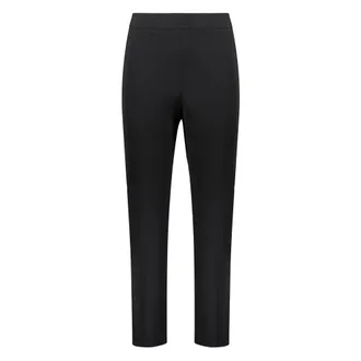 Moschino Cropped Trousers, female, Black, Size: 2XS Slim Fit Trousers