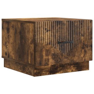 vidaXL Mesa De Caf&eacute; Roble Ahumado 49 X 50 X 37 Cm Madera De Ingenier&iacute;a Vidaxl