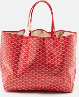 Goyard Fuchsia Goyardine Coated Canvas And Leather Saint Louis Gm Tote