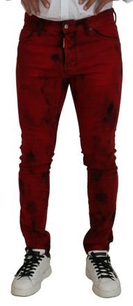 Dsquared2 Dsqua&sup2; Cotton Tie Dye Skinny Casual Men blue Mens Jeans (Pre-Owned)