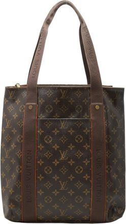 Louis Vuitton Brown Pvc Canvas Shoulder Bag Tote Bag (Pre-Owned)