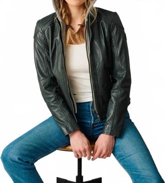 Mauritius Allice Rf Leather Jacket In Forest