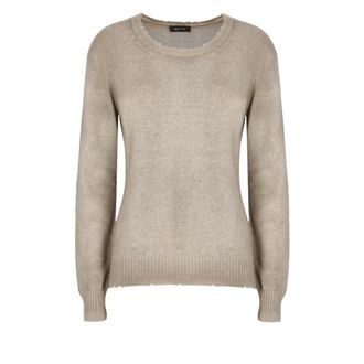 Avant Toi Truien & Vesten, Dames, Grijs, S, Cashmere trui met ronde hals