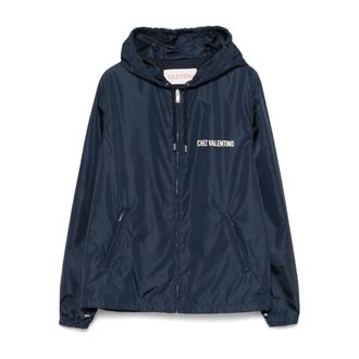 Valentino Garavani Heren, Jassen, Blauw, Maat: XL Poliester
