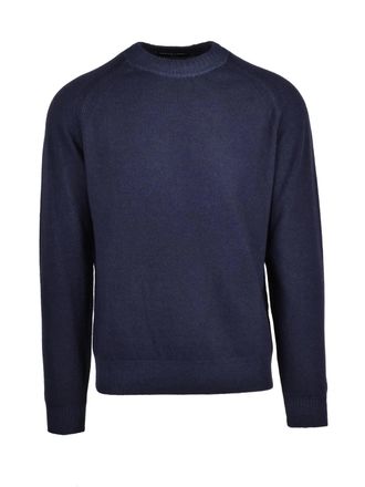 Daniele Fiesoli Crewneck Pullover With Raglan Sleeves In Luxurious Merino And Cashmere