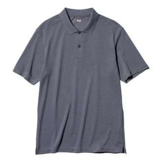 Uniqlo AIRism Polo Shirt Dark Gray 475367-08