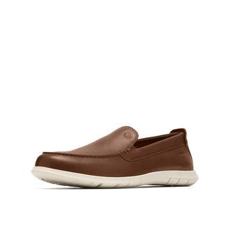 Clarks Mens Flexway Step, Black Leather, 11