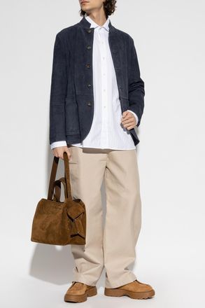 J.W.Anderson Shirt With Stripe Pattern, Mens, Blue