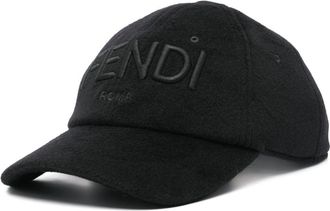 Fendi wool baseball cap - men - Wool/Polyamide/Cashmere/Cotton - One Size - Black