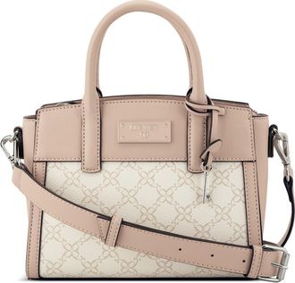 Nine West Ledger Mini Satchel Bag in Cream Logo at Nordstrom Rack
