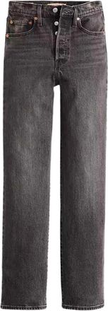 Levi's Ribcage Jeans met Volledige Lengte - Dames - Regular Fit Jeans - Grijs - W32 L32 - Katoen - Jeans