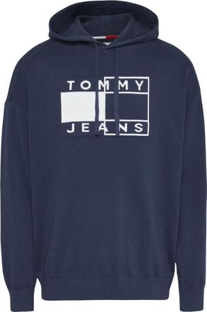 Tommy Jeans Hoodies & sweatvesten, Heren, Blauw, M, Katoen, Tommy Jeans Trui Blauw