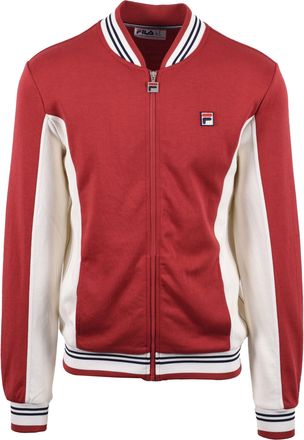 Fila Mens SETTANTA TRACK JACKET GARNET/GARDENIA/ NAVY - Red Cotton - Size X-Large