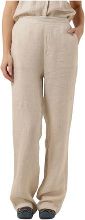 Knit-ted Julia Broek - Dames - Straight fit broeken - Beige - M - Broeken