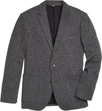 Bonobos Slim Fit Knit Cotton Blazer in Charcoal at Nordstrom, Size 42