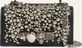 Alexander McQueen Mini Crystal Beaded Satchel Shoulder Bag