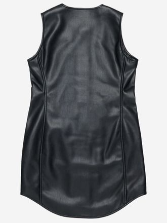 Diesel Sleeveless Polyester Shirt Dress - Black