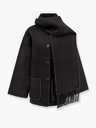 Toteme Giubbino Embroidered Scarf Jacket in misto lana - TOTEME - gender_Woman