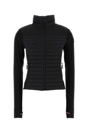 Moncler Black Stretch Polyester Cardigan