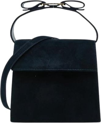 Ferragamo Pre-owned Vara 2way bag - Dames - Vintage Handtas - Blauw - ONE Size - Leer - Vintage