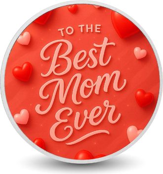 OEM Moneda De Plata Coloreada De 1 Oz la Mejor Mam&aacute; Del Mundo