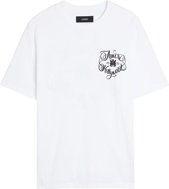 Amiri Hollywood Printed Cotton T-shirt - White - XL