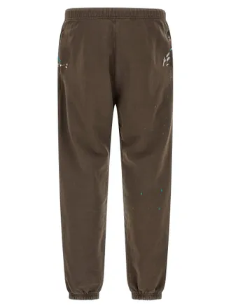 Gallery Dept. Hand-Painted French Logo Joggers - brown