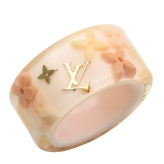Louis Vuitton Monogram Pink Rose Monogram Resin Band Ring (Pre-Owned)