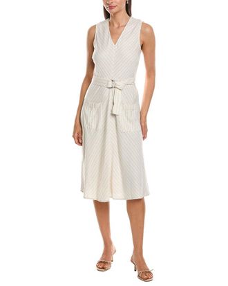 Nanette Lepore Linen-Blend Midi Dress