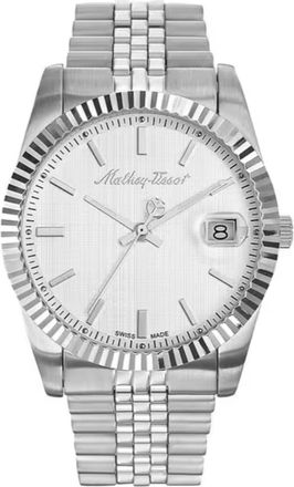 Mathey-Tissot Mathey-Tissot Mens Mathy III Silver Dial Watch