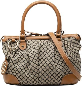 Gucci Pre-owned Gucci Diamante Canvas Sukey Satchel Ladies NEJ9ABEXZ3R673QQ