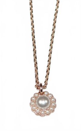 Mariana Womens Pearl Necklace In Rose Gold/ Pearl