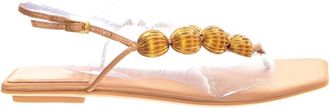Jeffrey Campbell Yucatan Sandal - Dames - Sandalen - Beige - 36 EU - Satijn - Schoenen