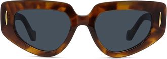 Loewe Anagram Lw40160i-53v - Havana Sunglasses