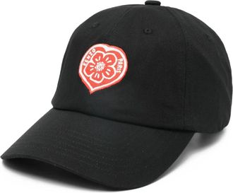 Kenzo Floral Logo Cap - Heren - Petten - Zwart - ONE Size - Katoen - Accessoires