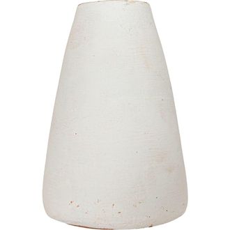 Foreside Home And Garden 5 Small White Terracotta Tapered Elegant Tabletop Bud Vase at Nordstrom