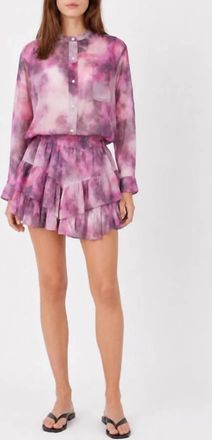 Isabel Marant Jocadia Shorts In Pink Tie Dye