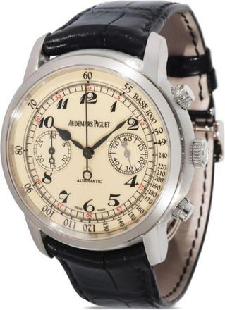 Audemars Piguet 2010-2019 pre-owned Jules Audemars 41mm - men - Alligator/White Gold - One Size