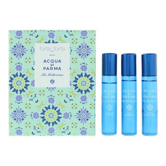 Acqua di Parma Unisex Blu Mediterraneo 3 x 12ml Travel Spray Gift Set - Orange - One Size