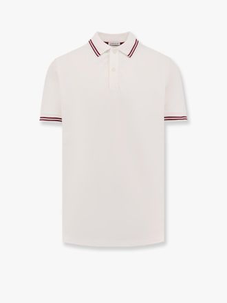 Moncler Cotton polo shirt with contrasting profiles - MONCLER - gender_Man