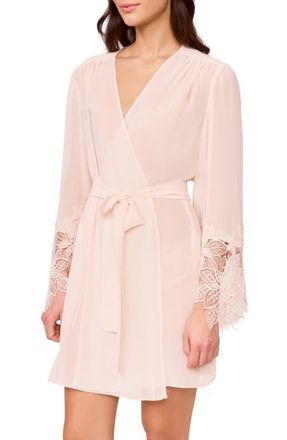 Rya Collection Delight Lace Cover-Up Robe in Blush at Nordstrom, Size X-Small
