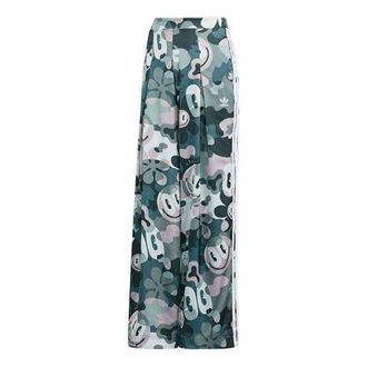 adidas (WMNS) adidas x Hattie Stewar Loose-Fit Printing Pants Green DV2670